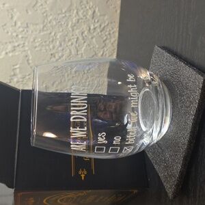 Wine Glass - ARE WE DRUNK?